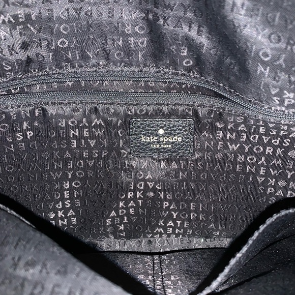 Kate Spade Black Pebble Leather Crossbody and Satchel Purse - Picture 8 of 9